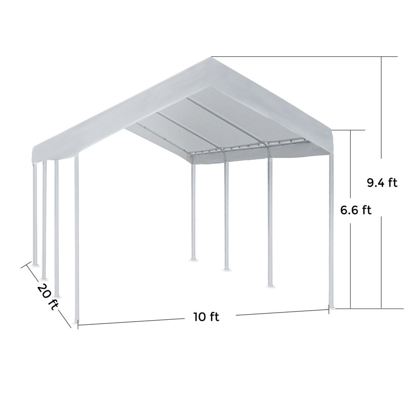 Abba Patio 10' W x 20' D Canopy & Reviews Wayfair